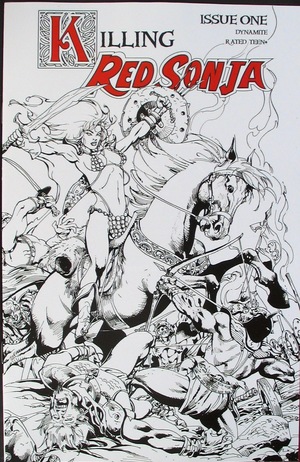 [Killing Red Sonja #1 (Bonus FOC Incentive B&W Cover - Roberto Castro)]