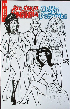 [Red Sonja and Vampirella Meet Betty and Veronica #10 (Retailer Incentive B&W Cover - Dan Parent)]