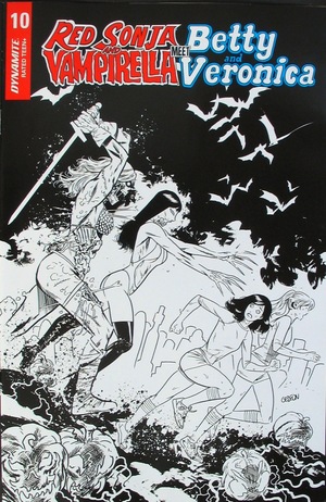 [Red Sonja and Vampirella Meet Betty and Veronica #10 (Retailer Incentive B&W Zombie Cover - Juan Gedeon)]