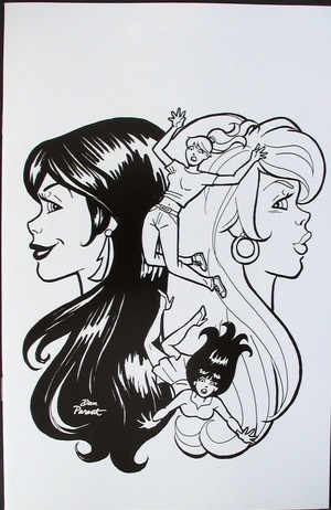 [Red Sonja and Vampirella Meet Betty and Veronica #10 (Bonus FOC Incentive B&W Virgin Cover - Dan Parent)]