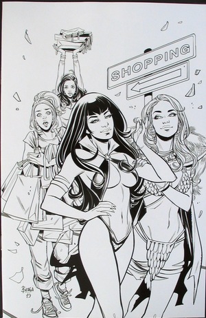 [Red Sonja and Vampirella Meet Betty and Veronica #10 (Bonus FOC Incentive B&W Virgin Cover - Laura Braga)]