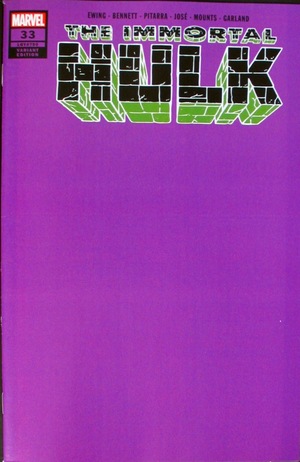 [Immortal Hulk No. 33 (variant purple cover)]