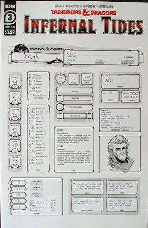 [Dungeons & Dragons - Infernal Tides #3 (Cover B - character sheet)]
