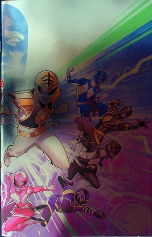 [Mighty Morphin Power Rangers #50 (1st printing, variant foil wraparound cover - Jamal Campbell)]