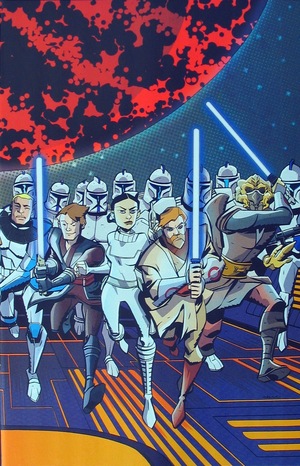 [Star Wars Adventures - The Clone Wars: Battle Tales #1 (1st printing, Retailer Incentive Cover B - Michael Avon Oeming virgin wraparound)]