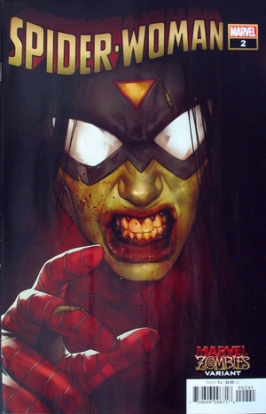 [Spider-Woman (series 7) 2 (variant Marvel Zombies cover - Ben Oliver)]