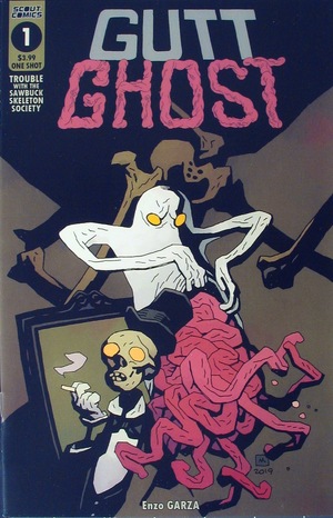 [Gutt Ghost - Trouble with the Sawbuck Skeleton Society #1 (regular cover - Mike Mignola)]
