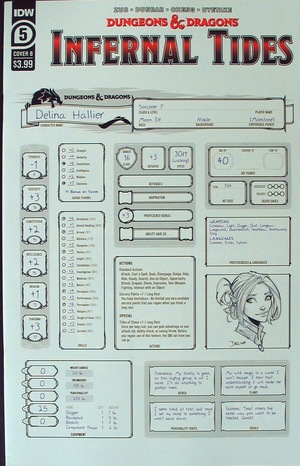 [Dungeons & Dragons - Infernal Tides #5 (Cover B - character sheet)]