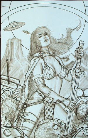 [Mars Attacks / Red Sonja #1 (Bonus FOC Incentive Virgin Sketch Cover - Luca Strati)]