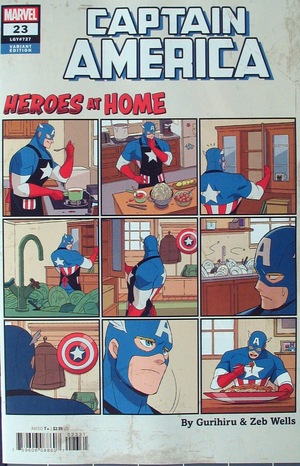 [Captain America (series 9) No. 23 (variant Heroes at Home cover - Gurihiru)]