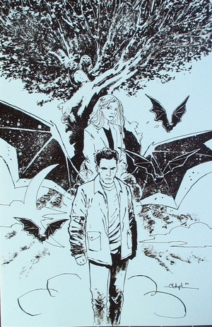 [Angel + Spike #14 (variant B&W cover - Christopher J. Mitten)]