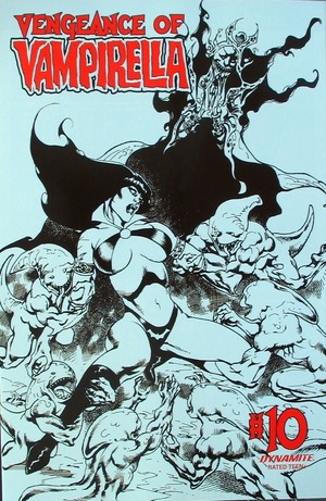[Vengeance of Vampirella (series 2) #10 (Bonus FOC Incentive B&W Cover - Roberto Castro)]