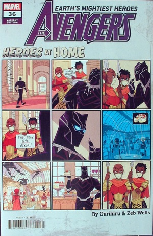 [Avengers (series 7) No. 36 (1st printing, variant Heroes at Home cover - Gurihiru)]
