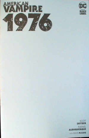 [American Vampire - 1976 1 (variant blank cover)]