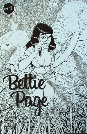 [Bettie Page (series 3) #3 (Retailer Incentive B&W Cover - Kano)]