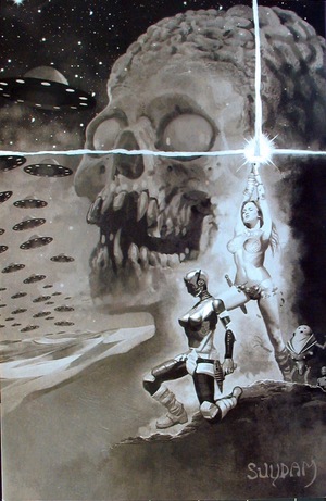 [Mars Attacks / Red Sonja #3 (Bonus FOC Incentive Grayscale Virgin Cover - Arthur Suydam)]