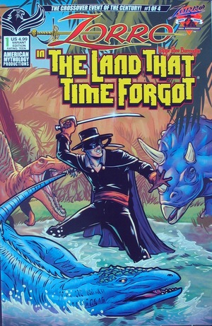[Zorro in the Land that Time Forgot #1 (variant cover - Miriana Puglia)]