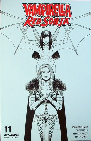 [Vampirella / Red Sonja #11 (Retailer Incentive B&W Cover - Drew Moss)]