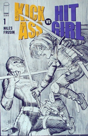 [Kick-Ass vs Hit-Girl #1 (Cover B - John Romita Jr. B&W)]