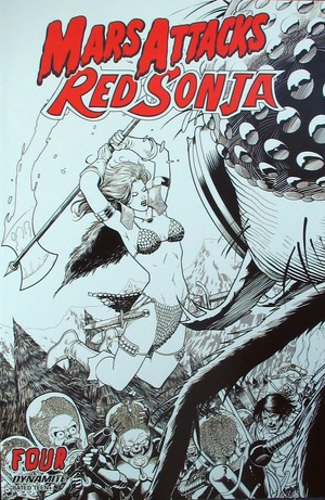 [Mars Attacks / Red Sonja #4 (Retailer Incentive B&W Cover - Barry Kitson)]