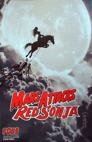 [Mars Attacks / Red Sonja #4 (Bonus FOC Incentive Grayscale Cover - Arthur Suydam)]