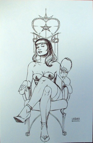 [Bettie Page (series 3) #4 (Bonus FOC Incentive Virgin Sketch Cover - Joseph Michael Linsner)]