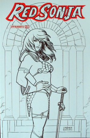 [Red Sonja (series 8) Issue #22 (Retailer Incentive B&W Cover - Joseph Michael Linsner)]