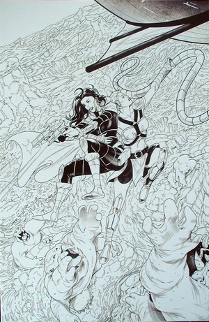 [Dejah Thoris (series 3) #9 (Bonus FOC Incentive B&W Virgin Cover - Vasco Georgiev)]