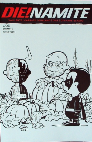 [Die!Namite #3 (Bonus FOC Incentive B&W Peanuts Homage Cover - Jacob Edgar)]