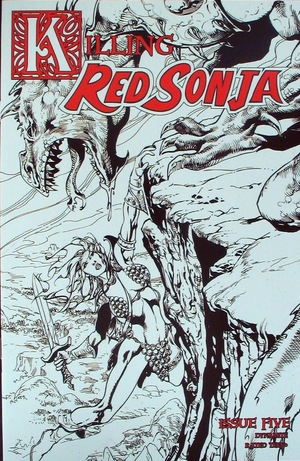 [Killing Red Sonja #5 (Bonus FOC Incentive B&W Cover - Roberto Castro)]