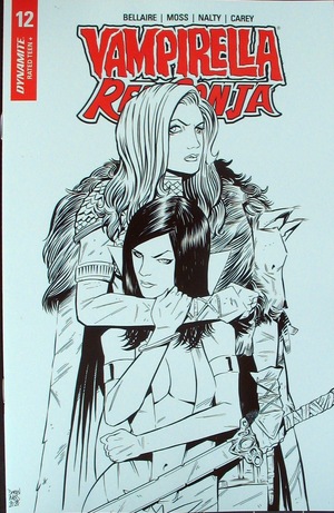 [Vampirella / Red Sonja #12 (Retailer Incentive B&W Cover - Drew Moss)]