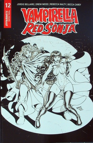 [Vampirella / Red Sonja #12 (Retailer Incentive B&W Cover - Will Robson)]