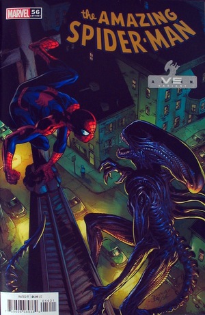 [Amazing Spider-Man (series 5) No. 56 (1st printing, variant Marvel Vs. Alien cover - Mark Bagley)]