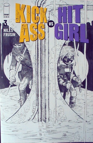[Kick-Ass vs Hit-Girl #3 (Cover B - B&W)]