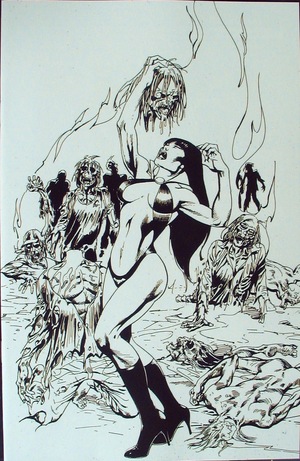 [Vengeance of Vampirella (series 2) #14 (Bonus FOC Incentive B&W Virgin Cover - Roberto Castro)]