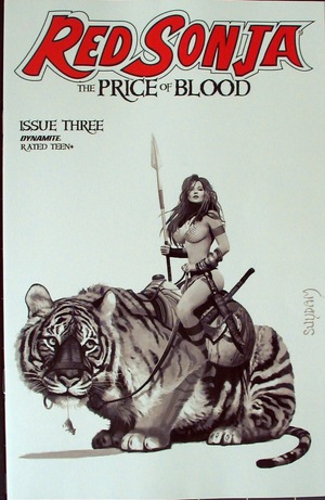 [Red Sonja: The Price of Blood #3 (Bonus FOC Incentive B&W Cover - Arthur Suydam)]