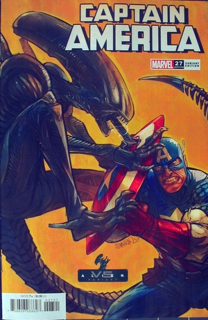[Captain America (series 9) No. 27 (variant Marvel Vs. Alien cover - Ivan Shavrin)]