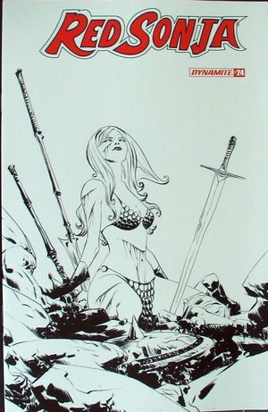 [Red Sonja (series 8) Issue #24 (Retailer Incentive B&W Cover - Jae Lee)]