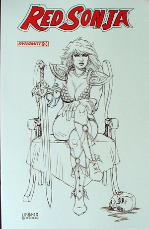 [Red Sonja (series 8) Issue #24 (Retailer Incentive Cover - Joseph Michael Linsner sketch)]