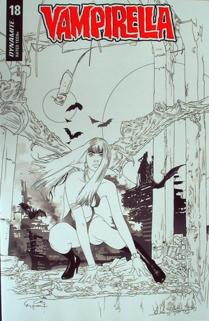 [Vampirella (series 8) #18 (Retailer Incentive B&W Cover - Ergun Gunduz)]