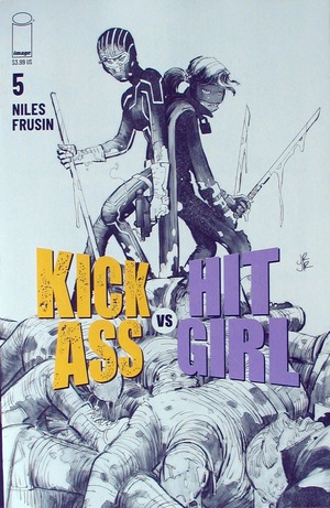 [Kick-Ass vs Hit-Girl #5 (Cover B - John Romita Jr. B&W)]