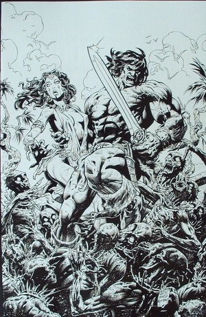 [Cimmerian - Iron Shadows in the Moon #1 (Cover G - Brian Level B&W Virgin Incentive)]