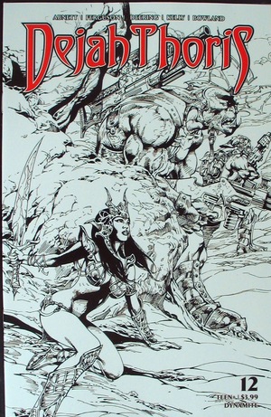 [Dejah Thoris (series 3) #12 (Bonus FOC Incentive B&W Cover - Roberto Castro)]