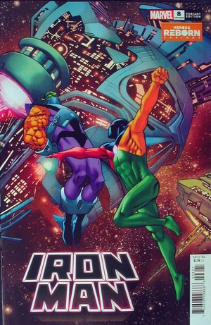 [Iron Man (series 6) No. 8 (variant Heroes Reborn cover - Carlos Pacheco)]