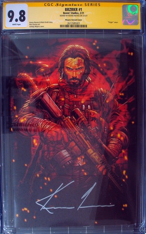 [BRZRKR #1 (1st printing, variant virgin cover - Jonboy Meyers, CGC Signature Series 9.8 - signed by Keanu Reeves)]