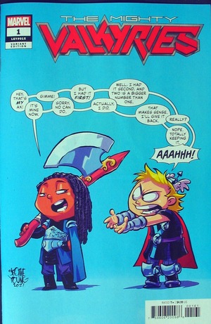 [Mighty Valkyries No. 1 (variant cover - Skottie Young)]