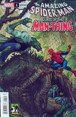 [Curse of the Man-Thing No. 2: Spider-Man (variant cover - Nick Bradshaw)]