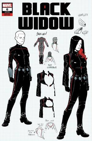 [Black Widow (series 9) No. 6 (1st printing, variant design cover - Elena Casagrande)]