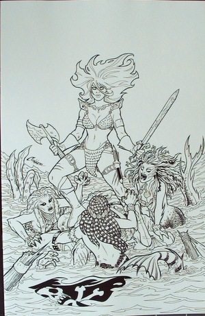 [Invincible Red Sonja #1 (Retailer Incentive B&W Virgin Cover - Amanda Conner)]