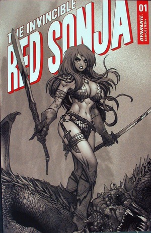 [Invincible Red Sonja #1 (Bonus FOC Incentive B&W Cover - Moritat)]